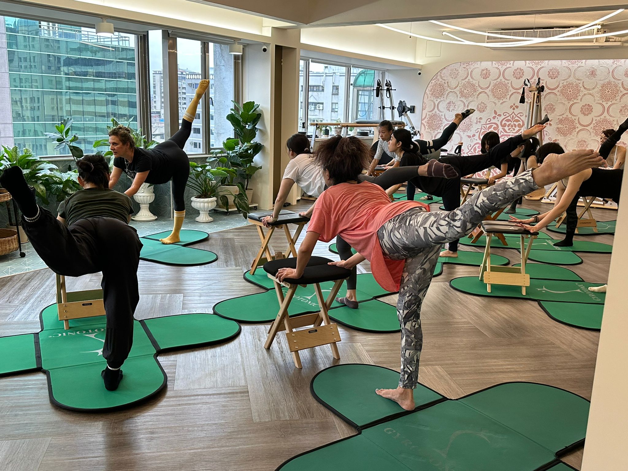 Adrianna Thompson teaching Gyrokinesis class